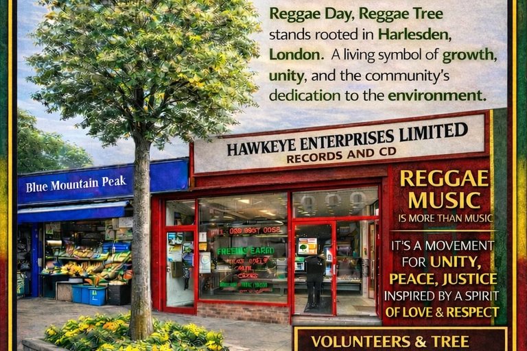 Volunteers required to support the Reggae tree in Harlesden