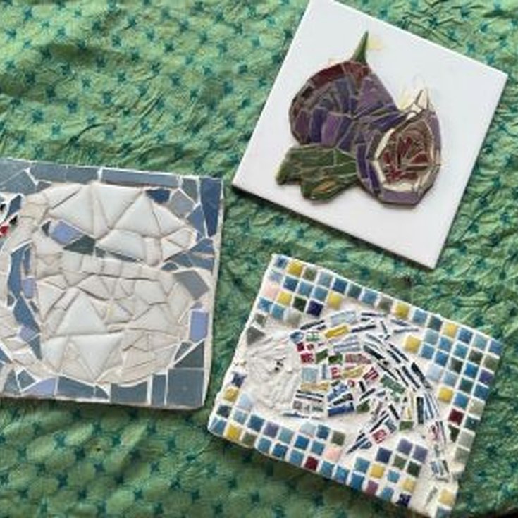 Mosaic tile making for adults