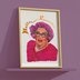 Limited Edition Dame Edna "Hello Possums" A3 Copper Foil Print