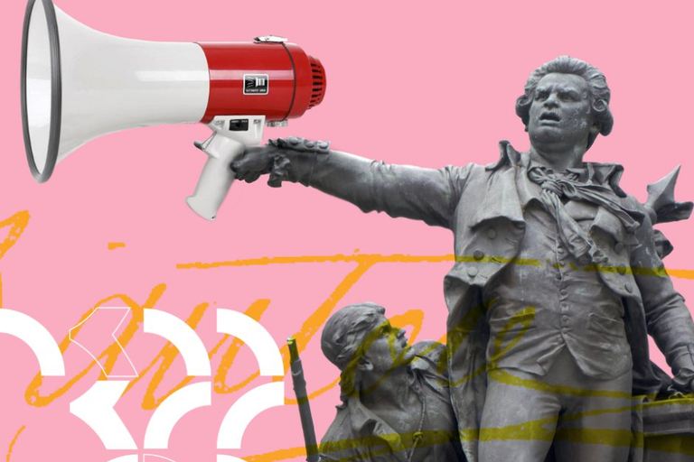 Image from 'Return of Danton' by Syrian playwright Mudar Alhaggi and directed by Omar Elerian