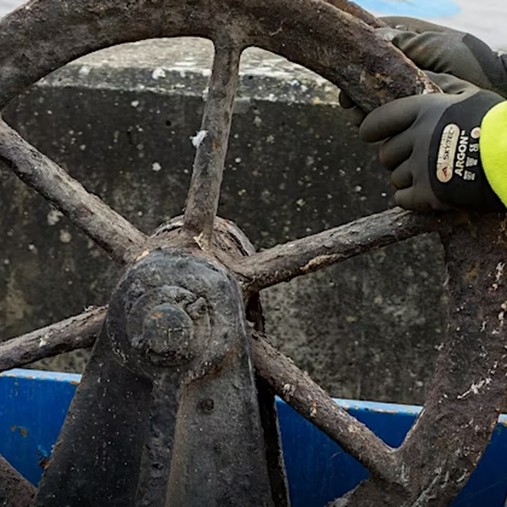 Pulley Wheel Sculpture Unveiling