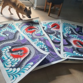 Snakes in varying positions