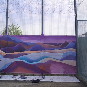 Mural at HMP Downview