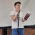 Reading my prize-winning essay at South Warwickshire Literary Festival
