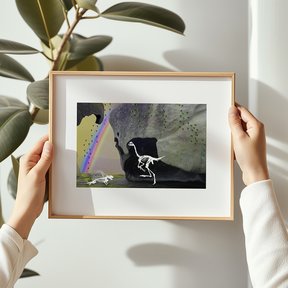 Limited Edition "Rainbows & Caves" A4 Giclée Print