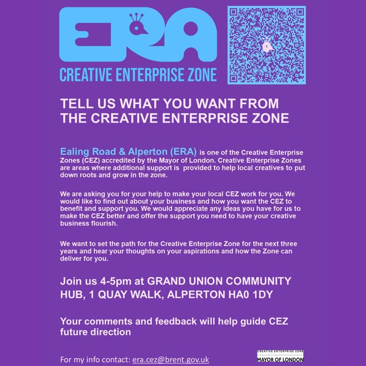 TELL US WHAT YOU WANT FROM THE CREATIVE ENTERPRISE ZONE