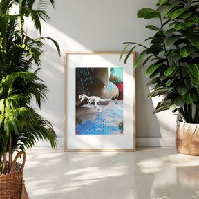Limited Edition "King Lizard" A3 Giclée Print