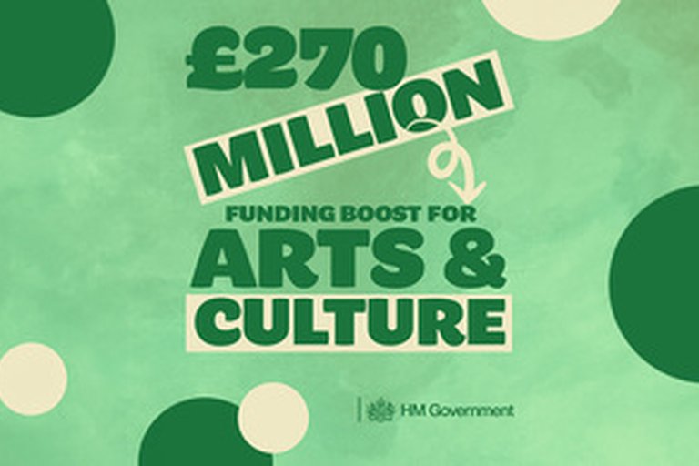 £270 million funding boost for arts and culture logo