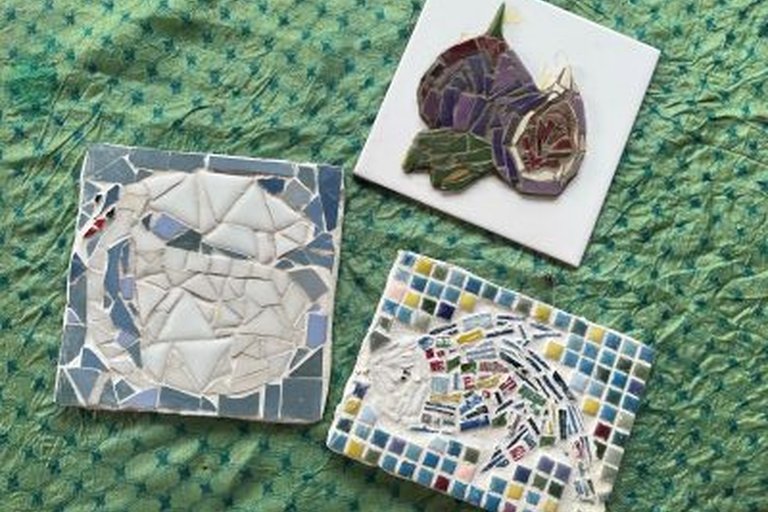 Mosaic tile making for adults